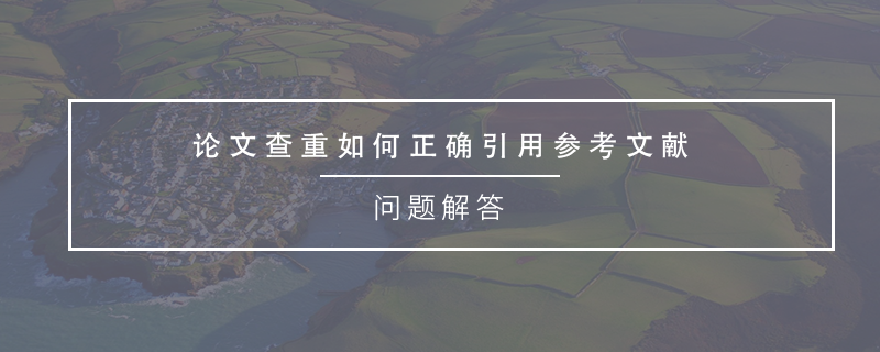 論文查重如何正確引用參文獻(xiàn)